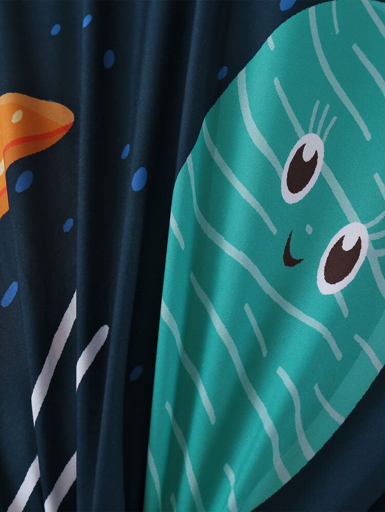 Niños Set colcha sin relleno con estampado de dibujos animados - Multicolor - Añade 3