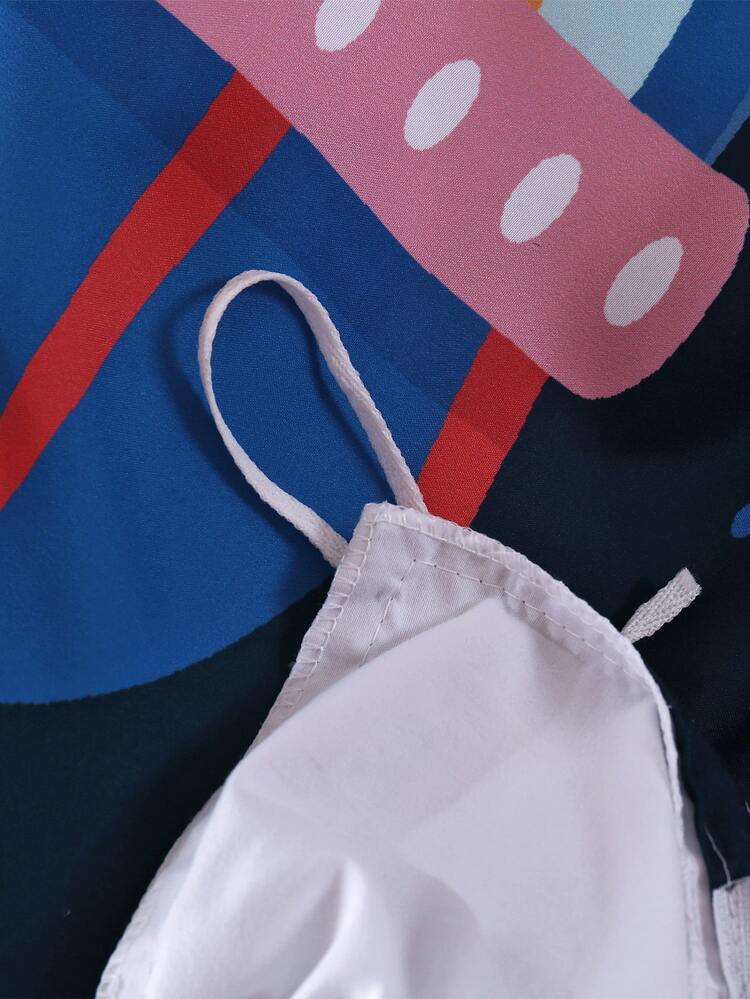 Niños Set colcha sin relleno con estampado de dibujos animados - Multicolor - Añade 5