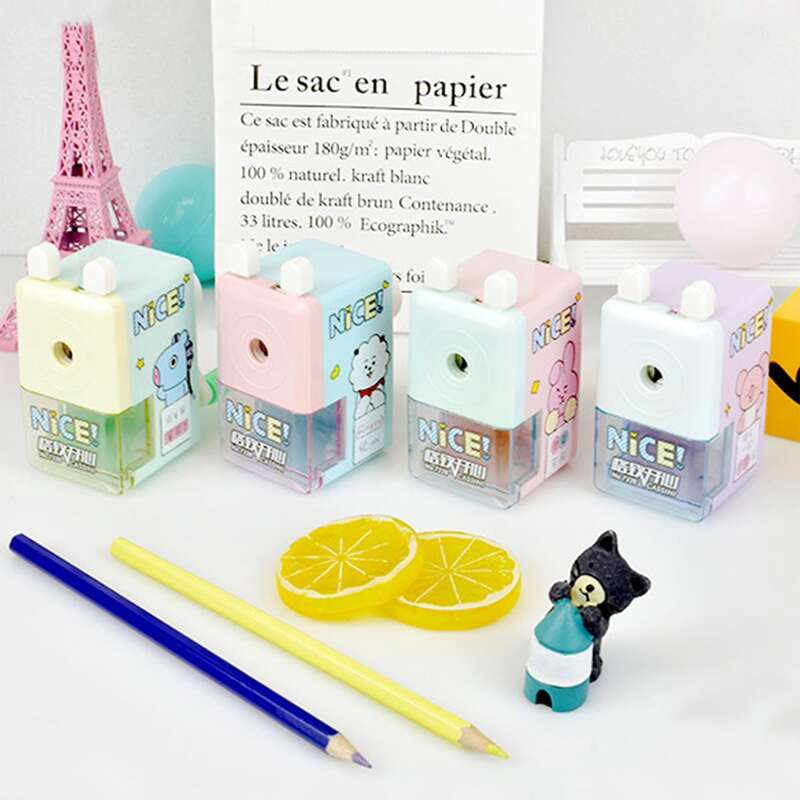

1pc Cartoon Graphic Random Pencil Sharpener, Multicolor