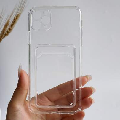 透明帶插卡槽手機外殼