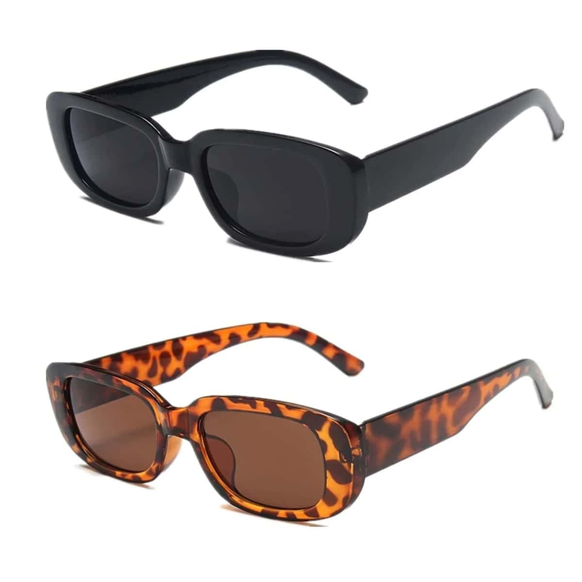 

2pcs Leopard Frame Sunglasses