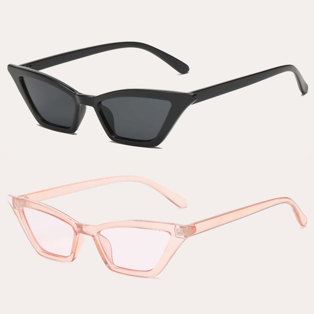 

2pcs Cat Eye Frame Sunglasses