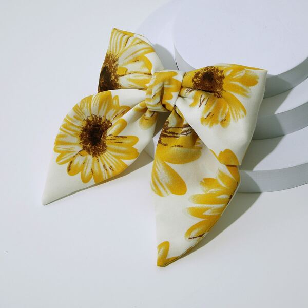 

Bow Knot Decor Hair Clip, Yellow