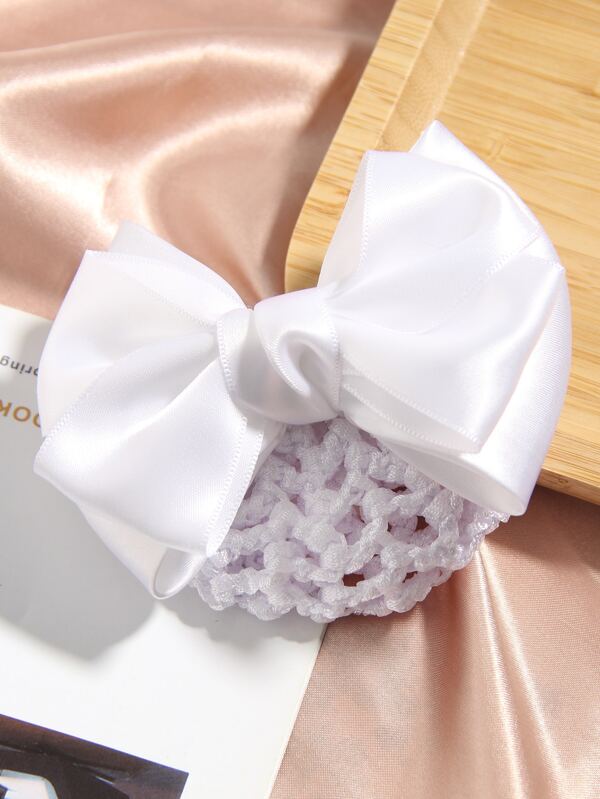 1 Pc Bow Net Hair Clip Hair Accessory For Daily Wear Valentines, Hair Clips, Hair Barrettes Claw Clips, Bows, Cute, Head Accessories, Hair Accessories For Women