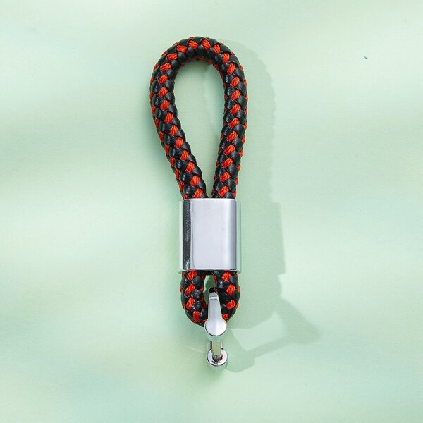 

PU Leather Braided Keychain, Multicolor