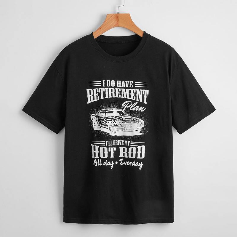 

Letter Car Graphic Tee, Black