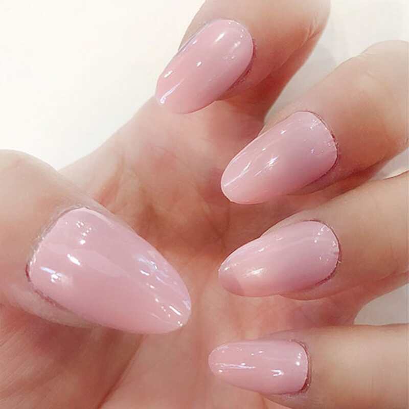 

2sheets Solid Nail Sticker, Dusty pink