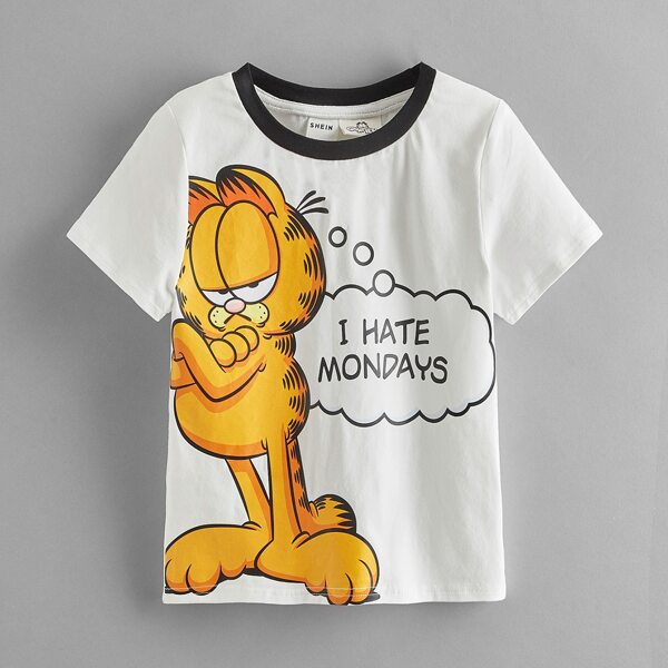 

Toddler Boys Cartoon & Slogan Graphic Tee, White