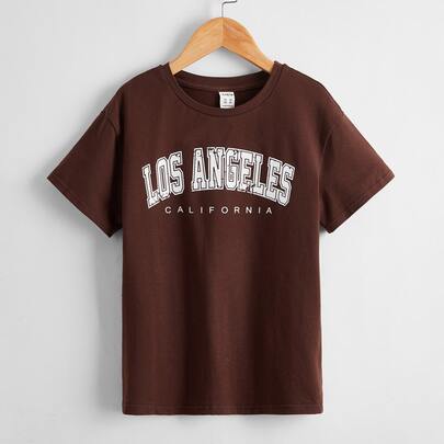 Girls Letter Graphic Tee