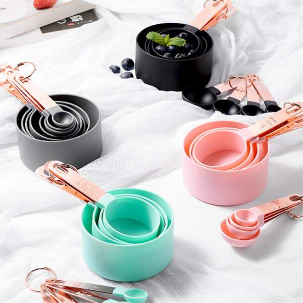 

8pcs Random Color Measuring Spoon Set, Multicolor
