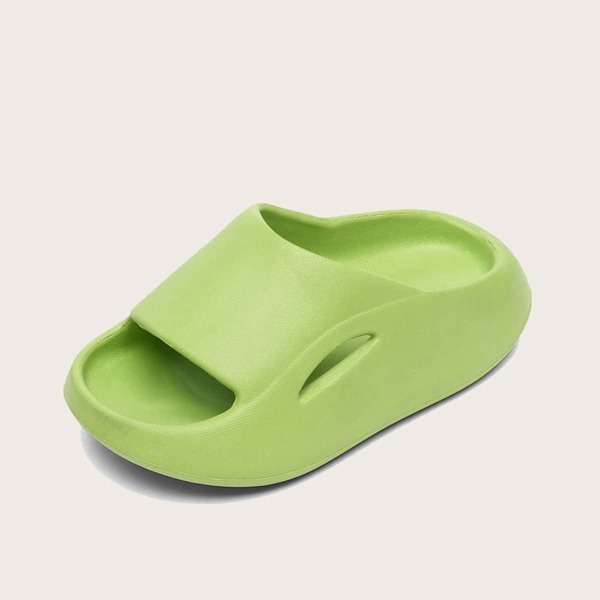 

Toddler Girls Minimalist Cut Out Slides, Green