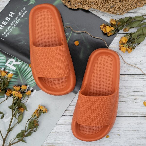 

Minimalist Open Toe Slides, Orange