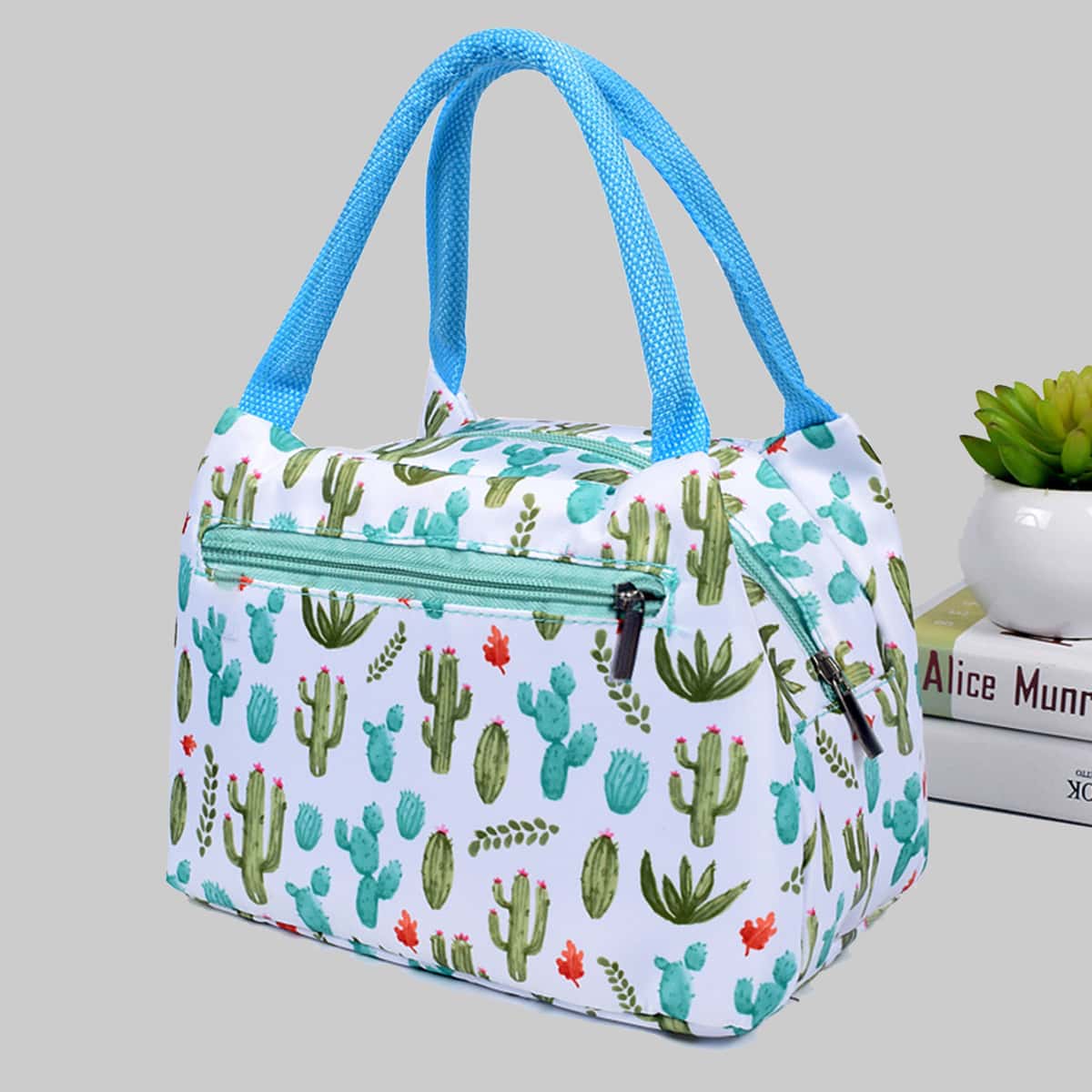 

Cactus Print Lunch Bag, Multicolor
