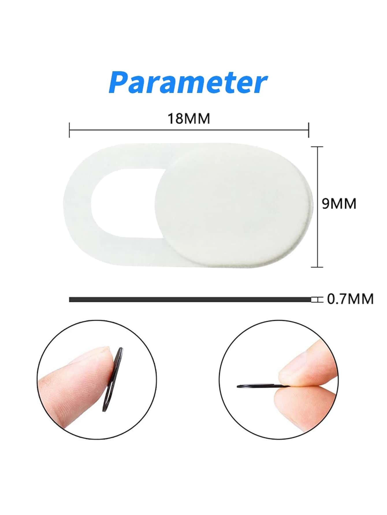 6入組網絡攝像頭保護套 適用於手機和入組鏡頭 - 白色 - 查看 5
