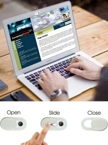 6入組網絡攝像頭保護套 適用於手機和入組鏡頭 - 白色 - 查看 6