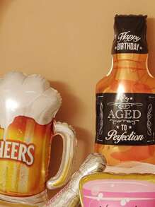 1包生日派對裝飾氣球，酒杯造型 - 彩色 - 查看 3