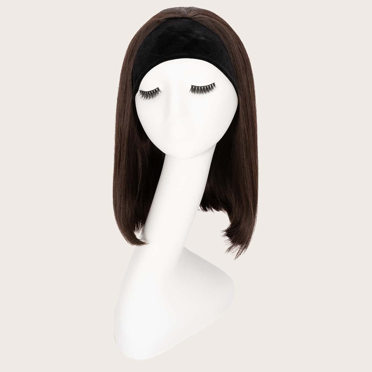 

Natural Straight Wig, Brown