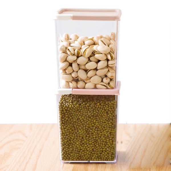 

1pc 800ml Food Storage Box, Pink