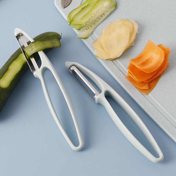 

1pc Plastic Handle Peeler, Mint green