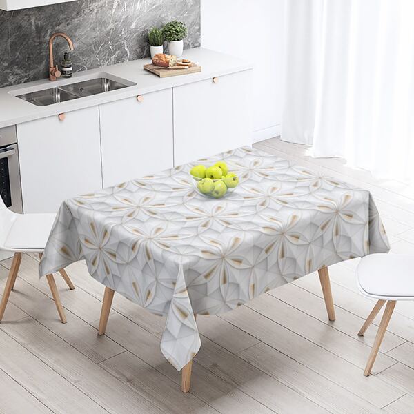

Graphic Print Water Proof Tablecloth, Multicolor