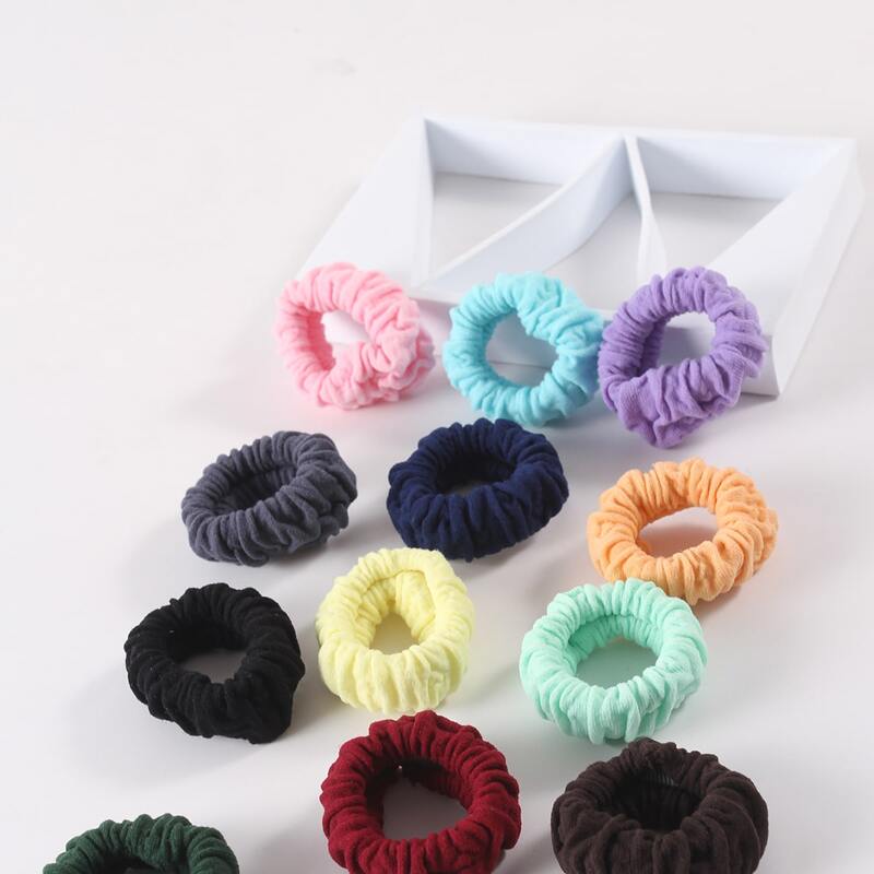 

12pcs Solid Hair Tie, Multicolor