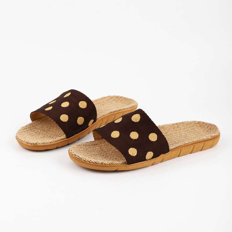 

Polka Dot Slides, Coffee brown