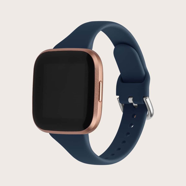 

Silicone Watchband For Fitbit, Navy blue