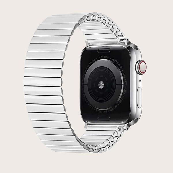 

Выдвижной ремешок для Apple Watch из нержавеющей стали, Серебряные