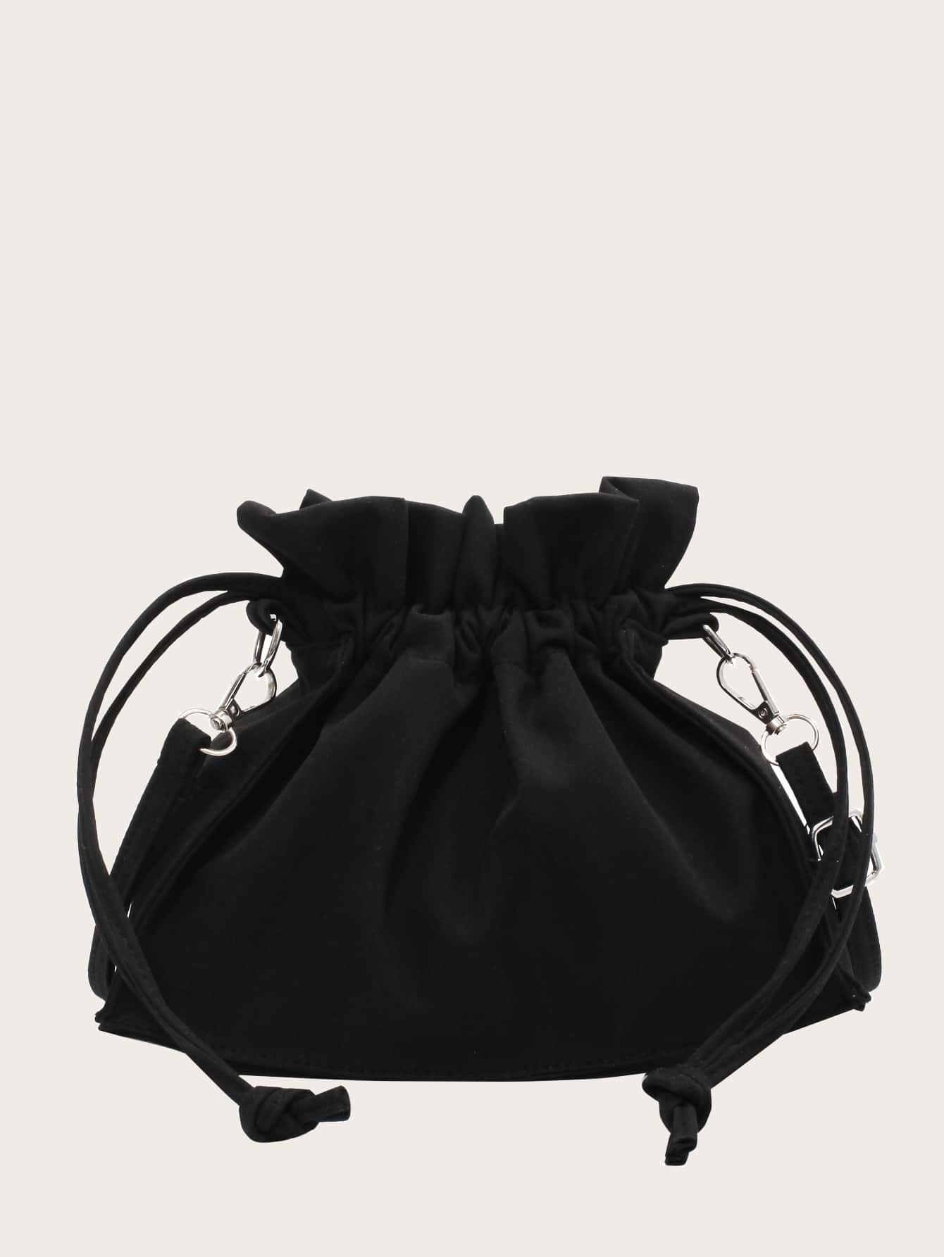 תיק שרוך עם שרוך - שחור - ראה 1