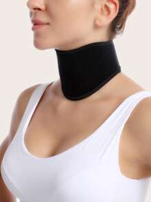 1 pieza protector de cuello de poliéster negro - Negro - Ver 1