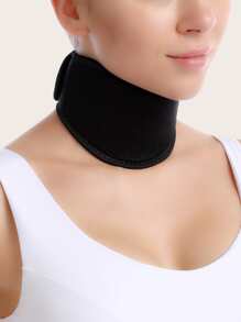 1 pieza protector de cuello de poliéster negro - Negro - Ver 4