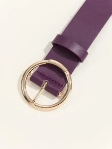 Thắt lưng khóa tròn - Màu tím - Xem 5