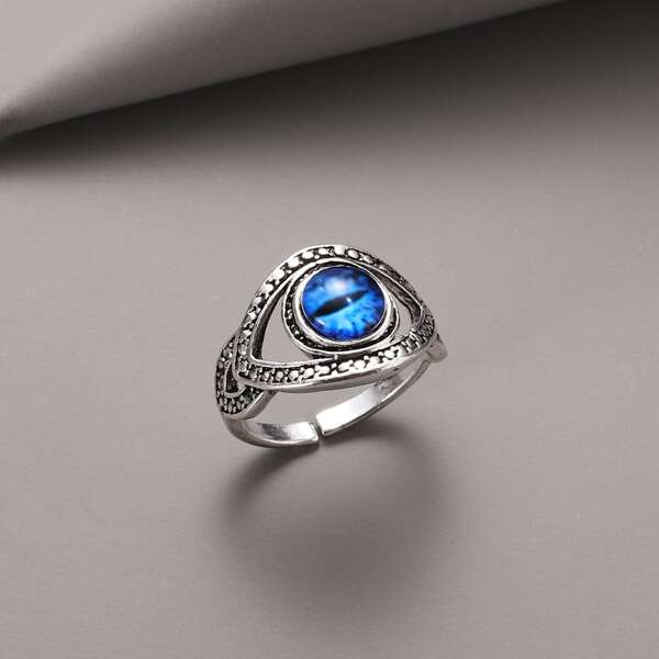 

Simple Cuff Ring, Blue