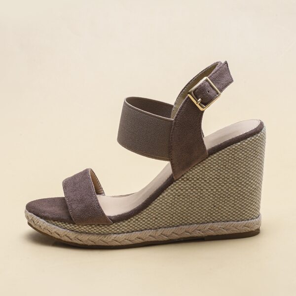 

Minimalist Slingback Wedge Sandals, Mocha brown