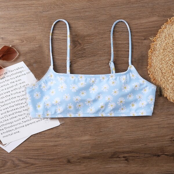 

Daisy Floral Bikini Top, Multicolor