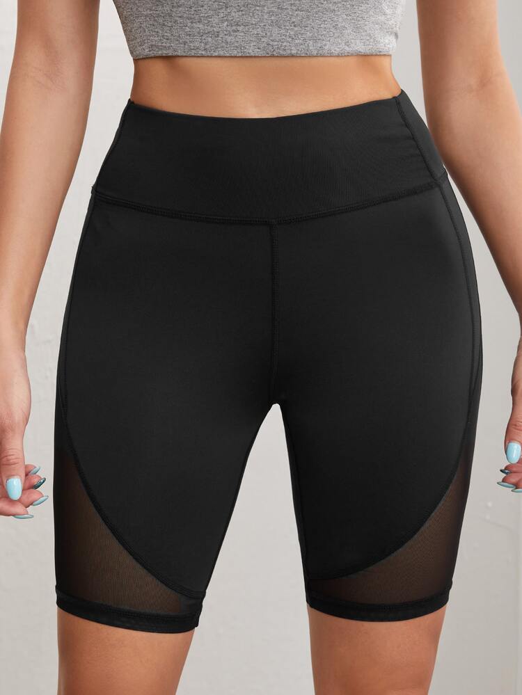 Shorts deportivos de malla - Negro - Añade 3