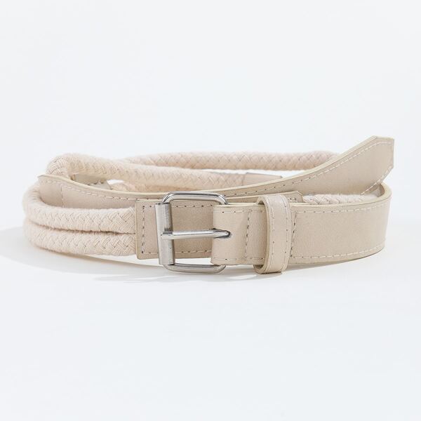 

Layered Rope Belt, Beige