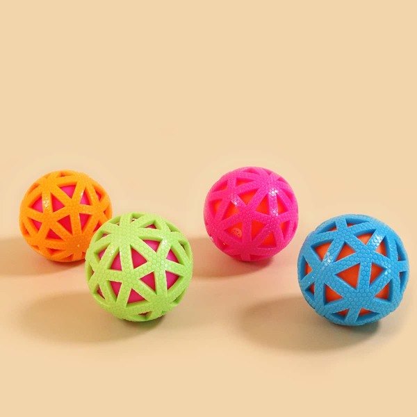 

1pc Ball Shaped Random Color Pet Sound Toy, Multicolor