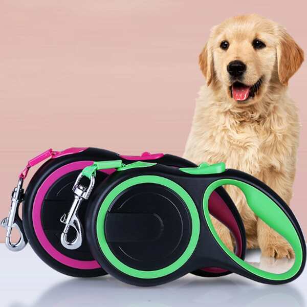 

1pc Random Color Retractable Pet Leash, Multicolor