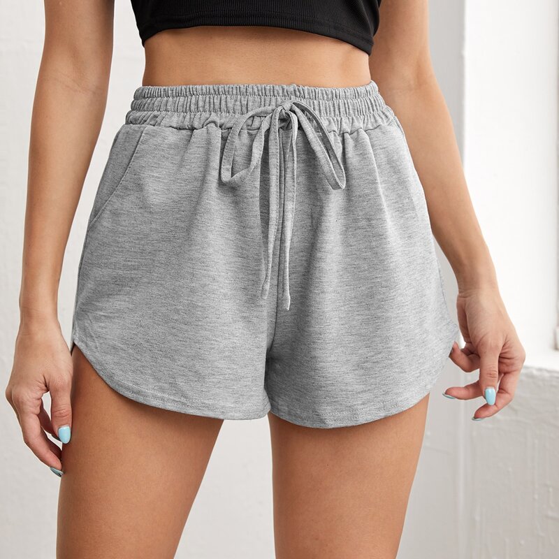 

Knot Pocket Side Sports Shorts, Grey