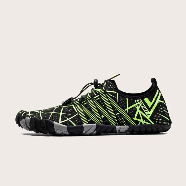 

Men Geo Graphic Water Shoes, Green