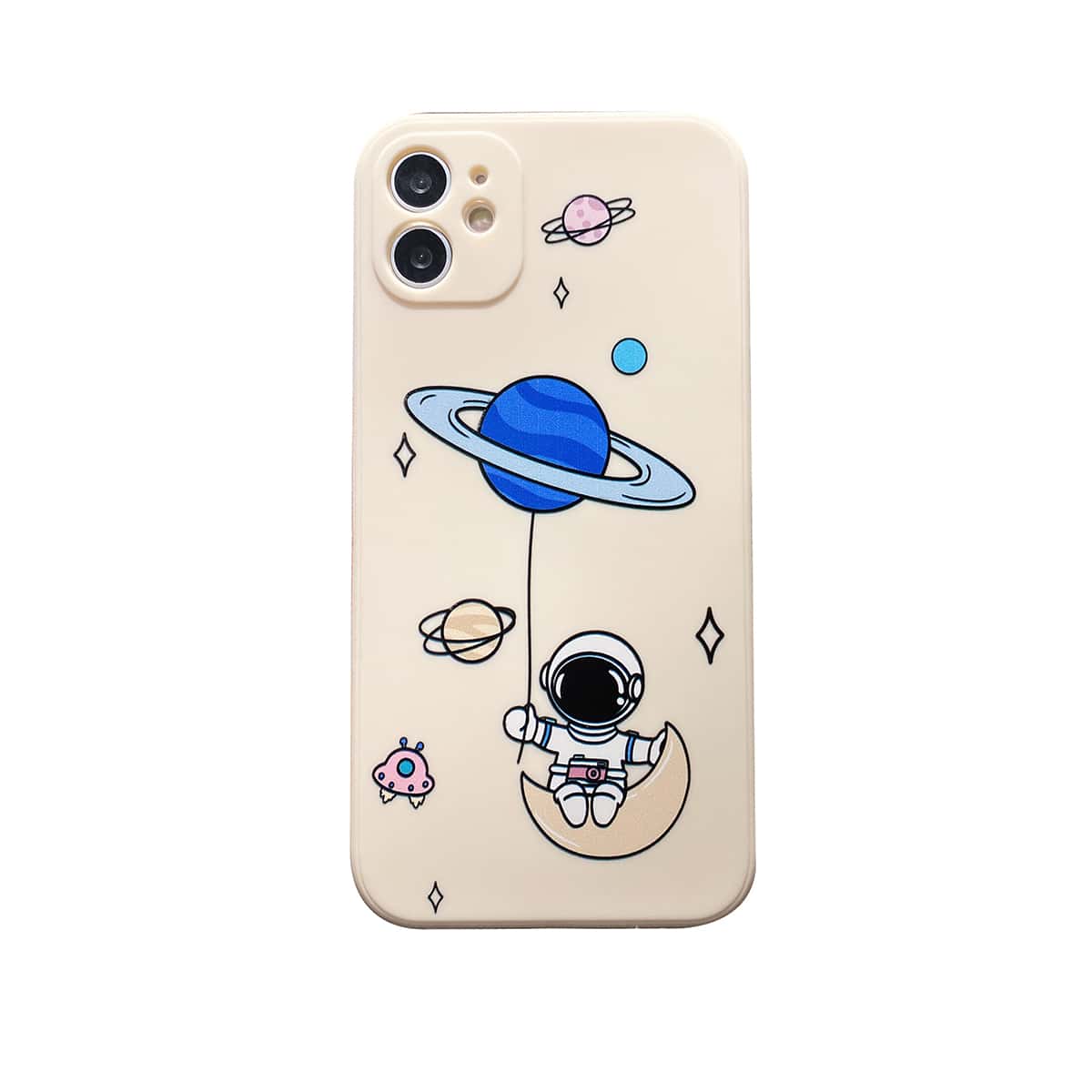 

Cartoon Astronaut Phone Case, Multicolor