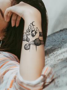 1sheet Planet Tattoo Sticker