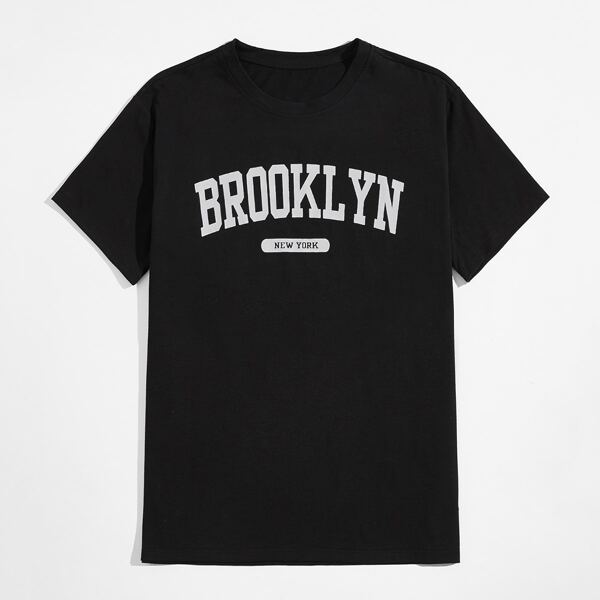 

Guys Letter Tee, Black
