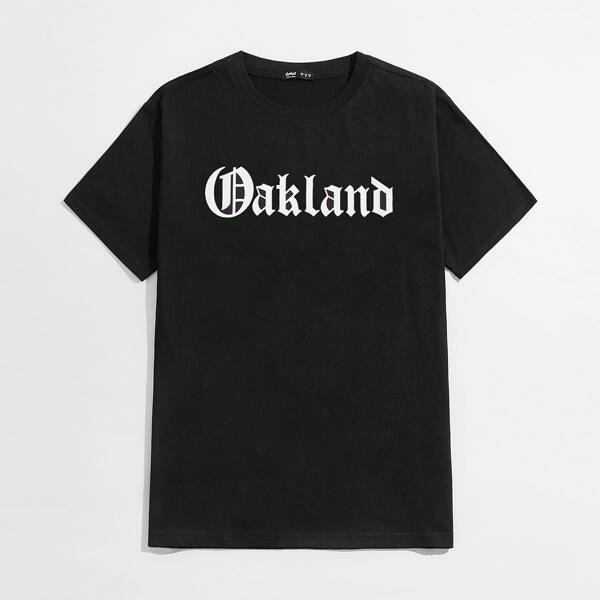 

Guys Letter Graphic Tee, Black
