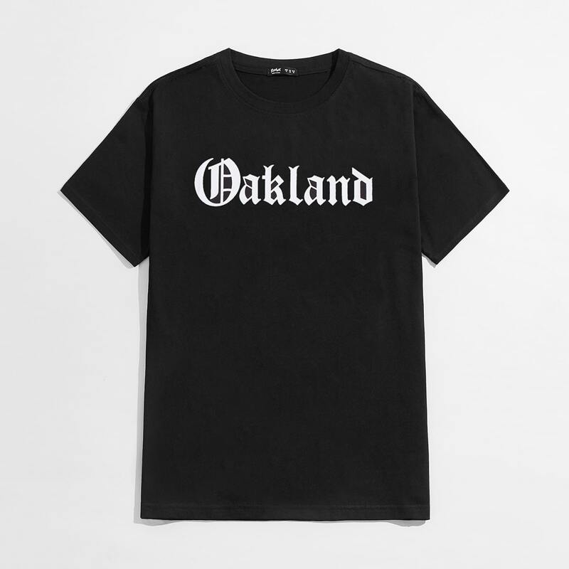 

Guys Letter Graphic Tee, Black