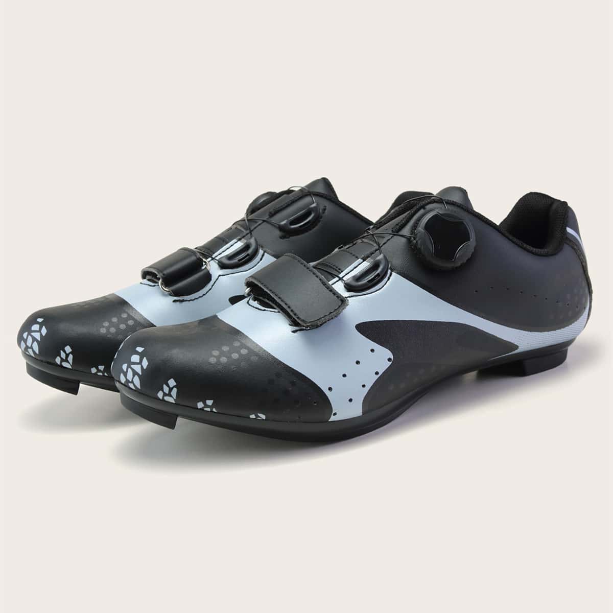 

Men Velcro Strap Cycling Shoes, Black