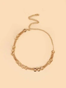 Cinturón de cadena simple - Dorado - Ver 2