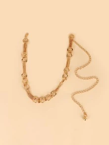 Cinturón de cadena simple - Dorado - Ver 3