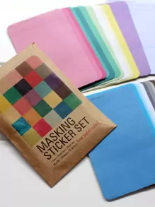 27 张混合图案随机贴纸，学校用品，返校 - 彩色 - 查看 1